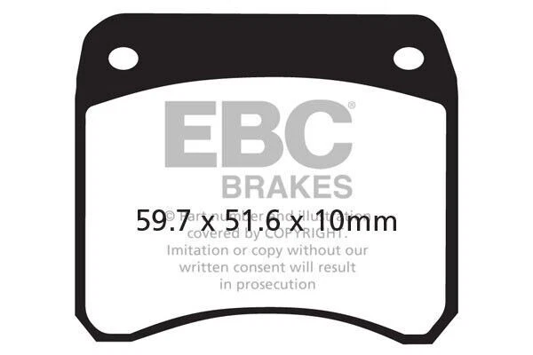 EBC ORGANIC ROAD PAD PAIR FOR T140 TR7 T150 T160 STOCK AND AP CALIPERS - Image 2