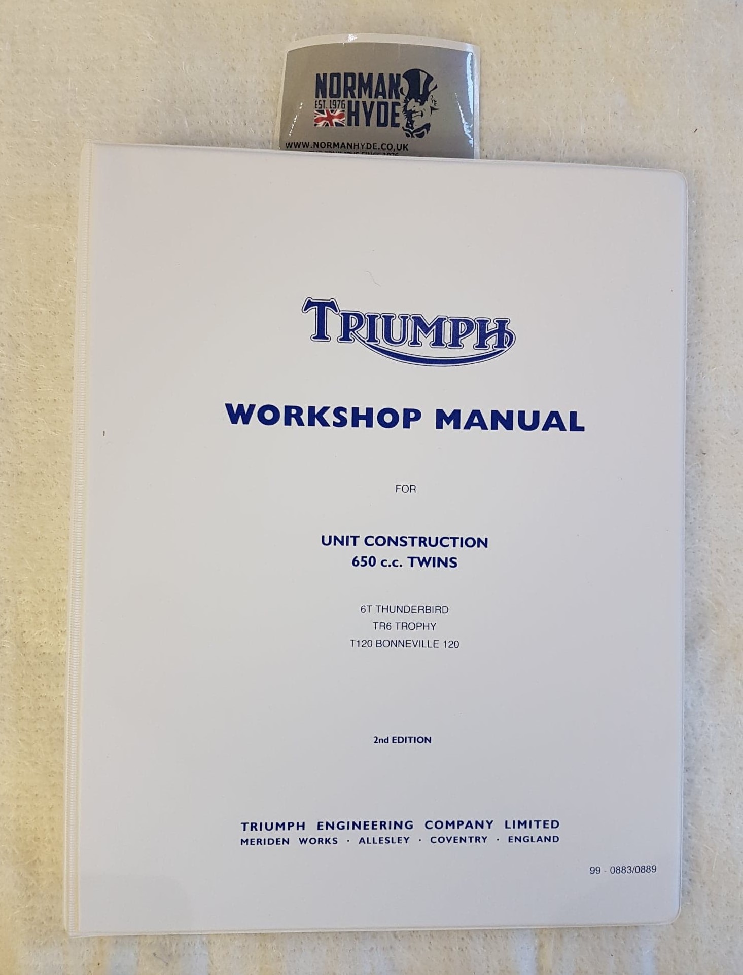 thumbnail image 2 of TRIUMPH TR6 & T120 Genuine Workshop Manual – 1971 To 1973, Original UK Edition 2 of 5