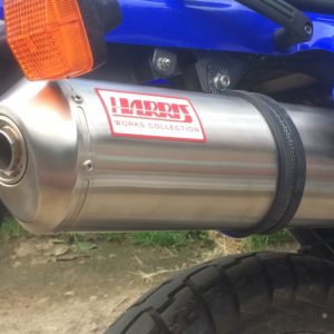 HARRIS WORKS COLLECTION STAINLESS SLIP-ON FOR YAMAHA XT600 - E - K 1985/02