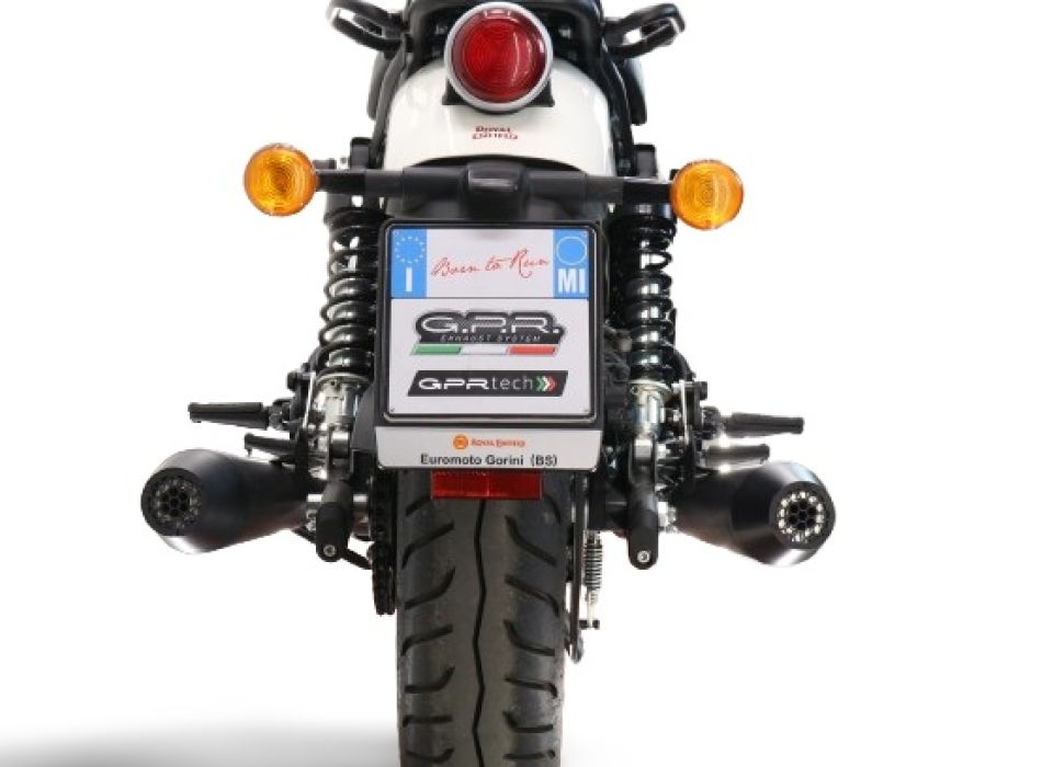 Royal Enfield Shotgun 650 GPR Black Ultracone slip-on silencers - Image 4